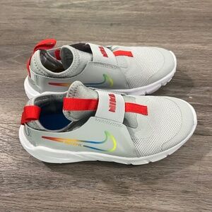 Kid's Nike Flex Runner 2 Grey and Rainbow